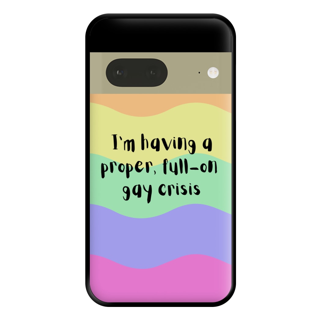 Gay Crisis - Heart TV Phone Case for Google Pixel 7a