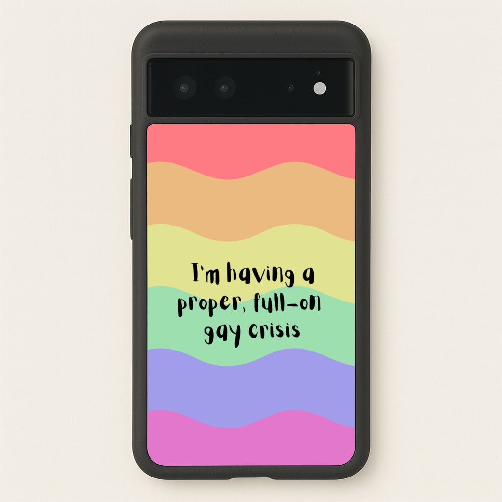 Gay Crisis - Heart TV  - Heartstopper Phone Case for Google Pixel 6