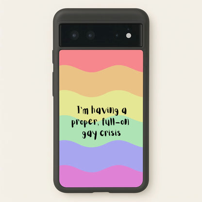 Gay Crisis - Heart TV  - Heartstopper Phone Case for Google Pixel 6