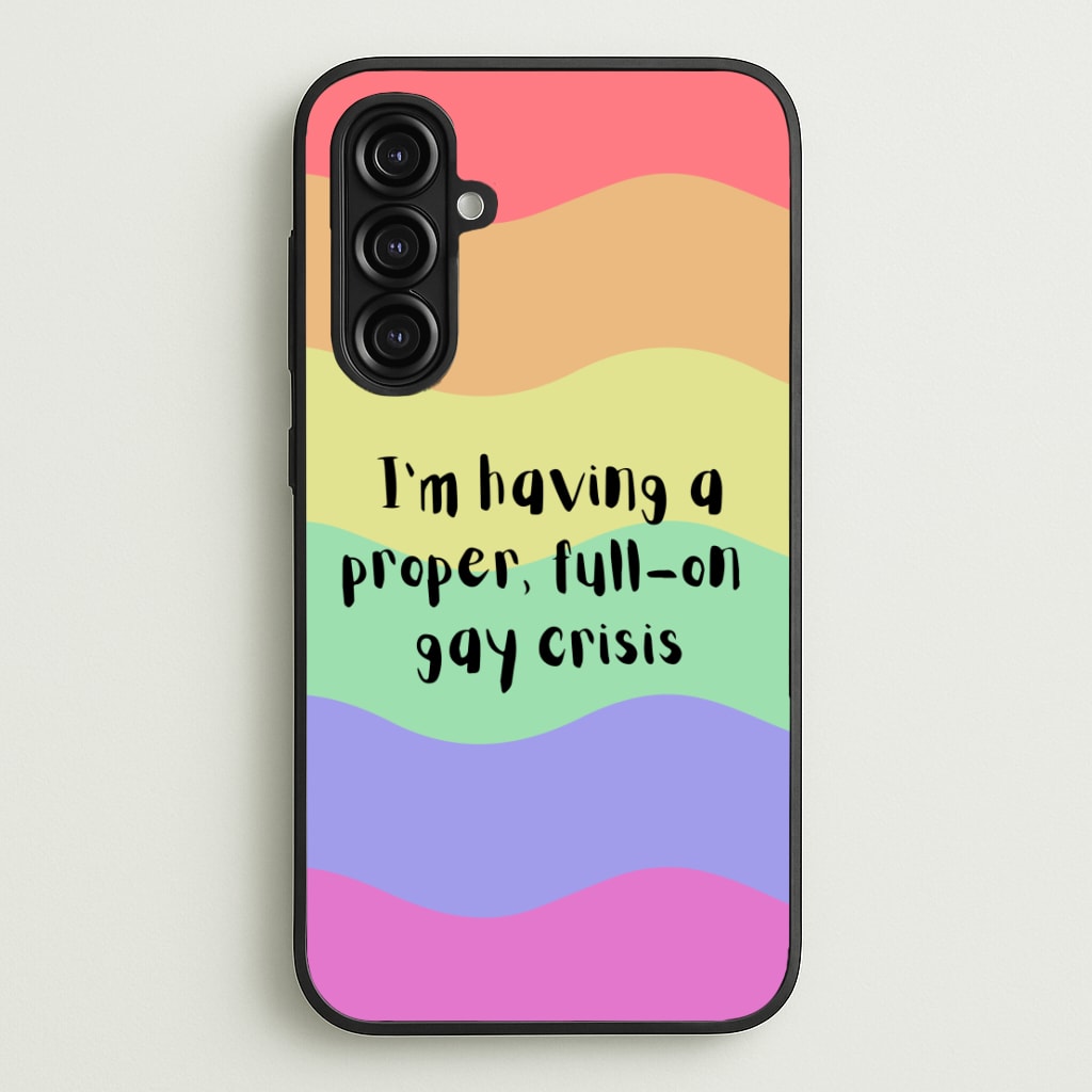Gay Crisis - Heart TV  - Heartstopper Phone Case for Galaxy A16