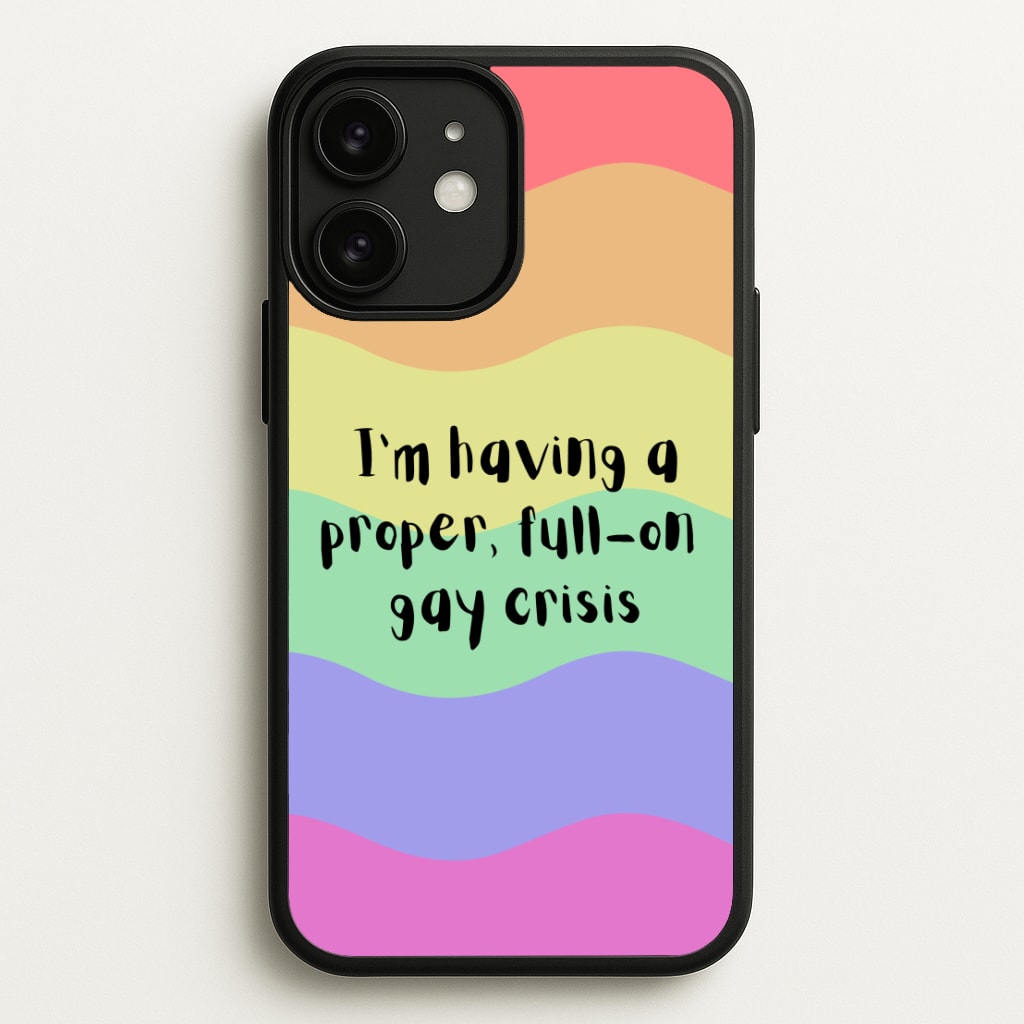 Gay Crisis - Heart TV  - Heartstopper Phone Case for iPhone 11