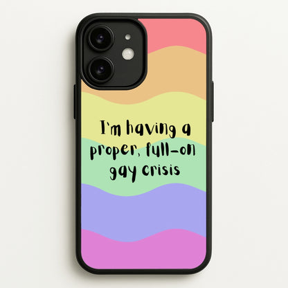 Gay Crisis - Heart TV  - Heartstopper Phone Case for iPhone 11
