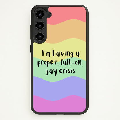 Gay Crisis - Heart TV  - Heartstopper Phone Case for Galaxy S23