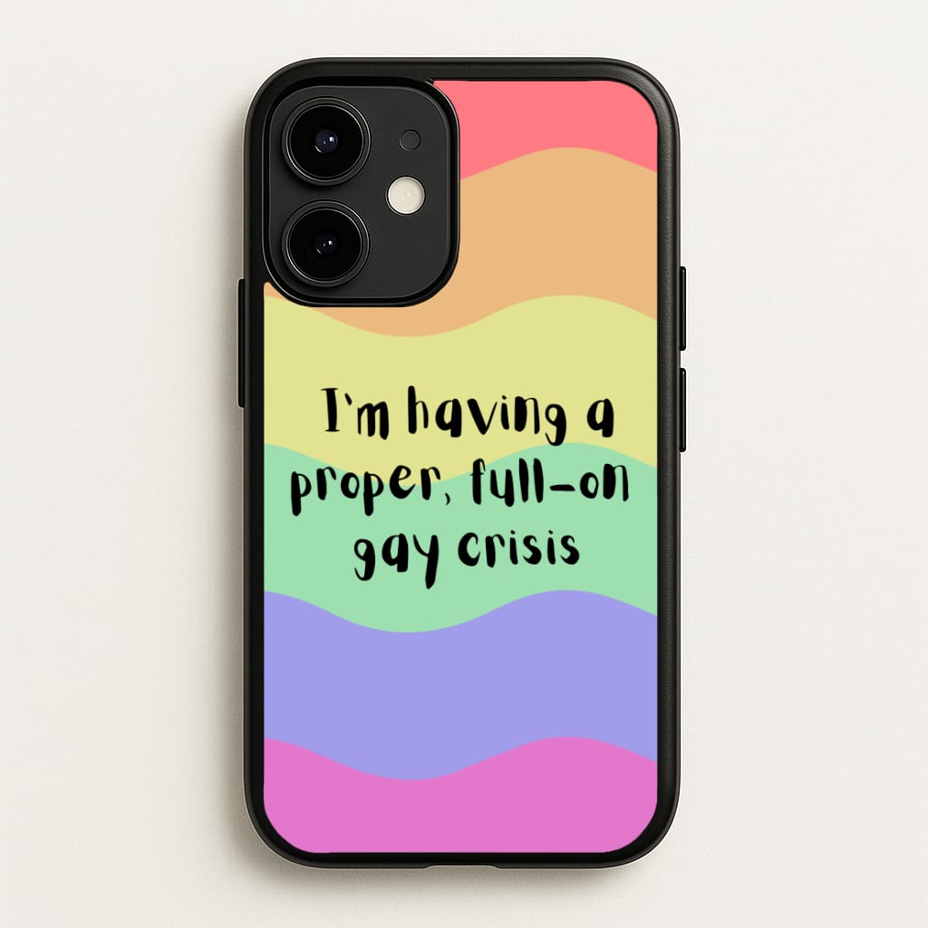 Gay Crisis - Heart TV  - Heartstopper Phone Case for iPhone 12 Mini