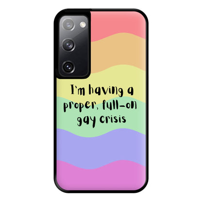 Gay Crisis - Heart TV Phone Case for Galaxy S20