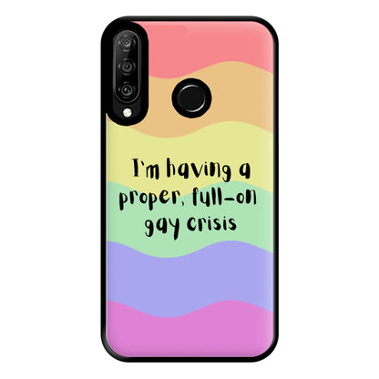 Gay Crisis - Heart TV Phone Case for Huawei P30 Lite