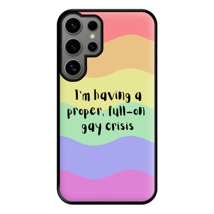 Gay Crisis - Heart TV Phone Case for Galaxy S24 Ultra