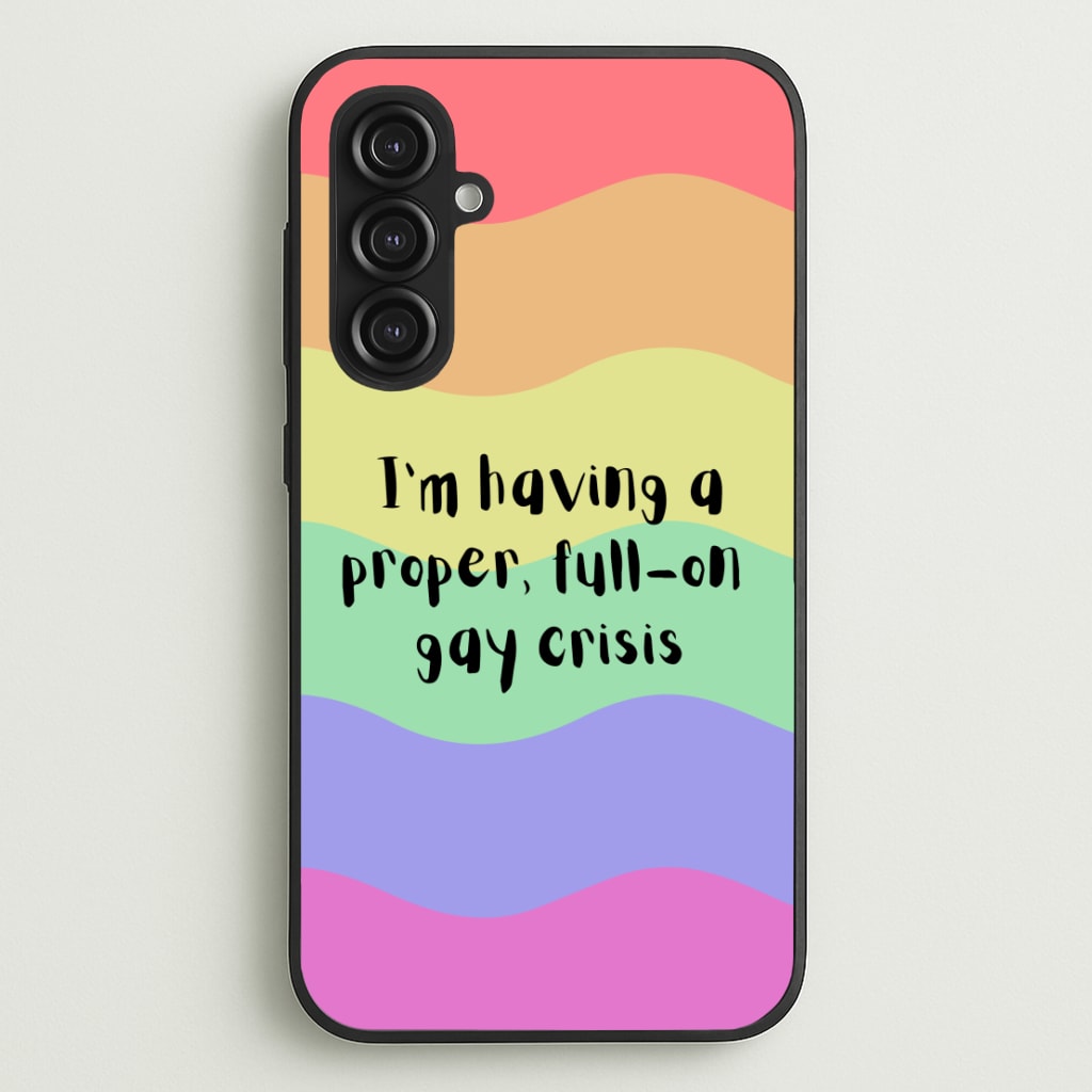 Gay Crisis - Heart TV  - Heartstopper Phone Case for Galaxy S23FE