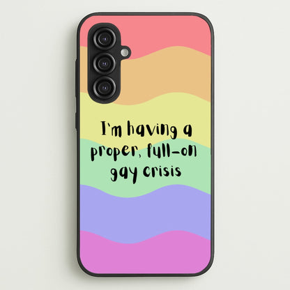 Gay Crisis - Heart TV  - Heartstopper Phone Case for Galaxy S23FE