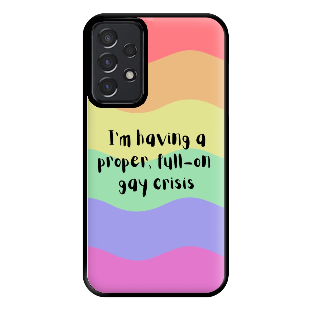 Gay Crisis - Heart TV Phone Case for Galaxy A52 / A52s