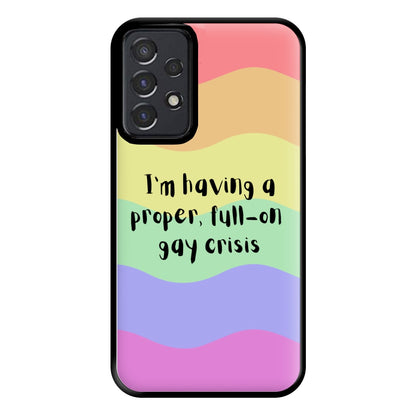 Gay Crisis - Heart TV Phone Case for Galaxy A52 / A52s