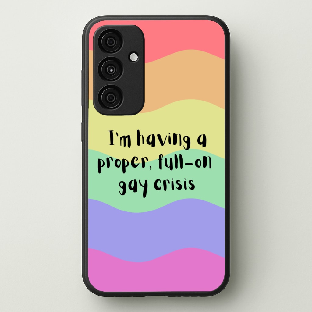 Gay Crisis - Heart TV  - Heartstopper Phone Case for Galaxy A15