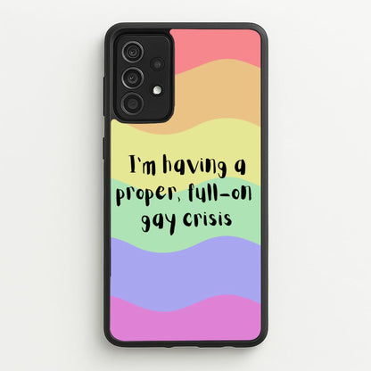 Gay Crisis - Heart TV  - Heartstopper Phone Case for Galaxy A52 / A52s