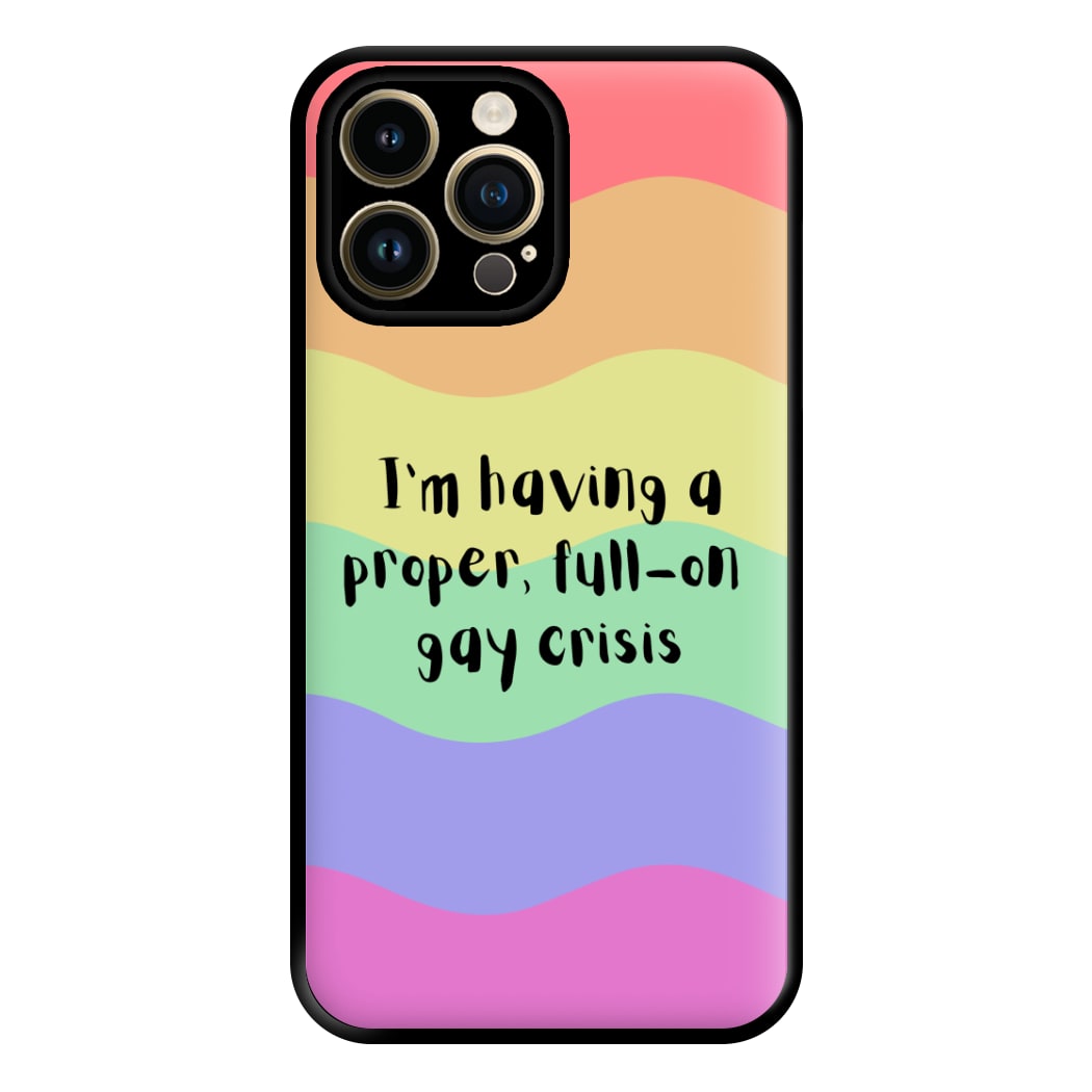 Gay Crisis - Heart TV Phone Case for iPhone 14 Pro Max