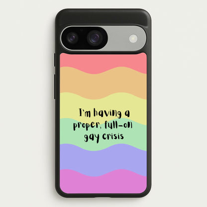 Gay Crisis - Heart TV  - Heartstopper Phone Case for Google Pixel 9 / 9 Pro