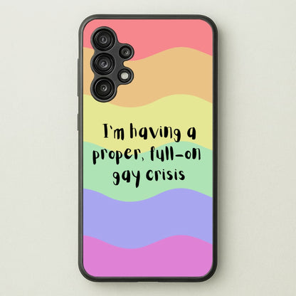 Gay Crisis - Heart TV  - Heartstopper Phone Case for Galaxy A13