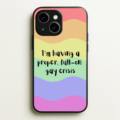 Gay Crisis - Heart TV  - Heartstopper Phone Case for iPhone 15 Plus
