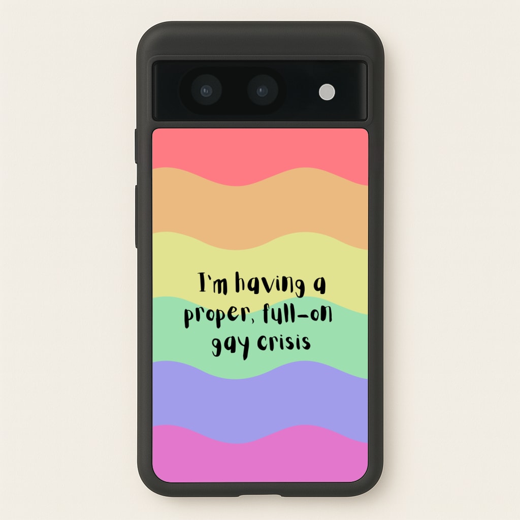 Gay Crisis - Heart TV  - Heartstopper Phone Case for Google Pixel 8a