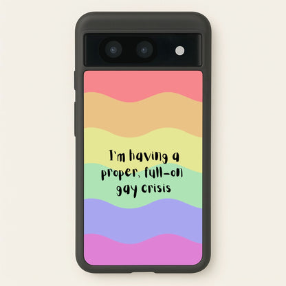 Gay Crisis - Heart TV  - Heartstopper Phone Case for Google Pixel 8a
