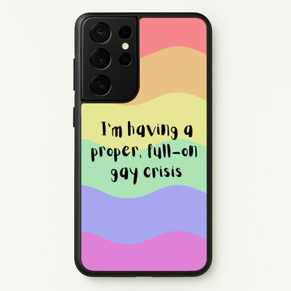 Gay Crisis - Heart TV  - Heartstopper Phone Case for Galaxy S21 Ultra
