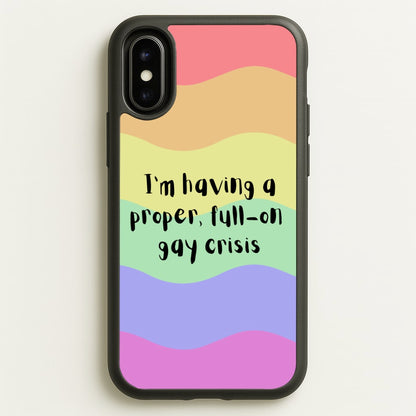 Gay Crisis - Heart TV  - Heartstopper Phone Case for iPhone X / XS