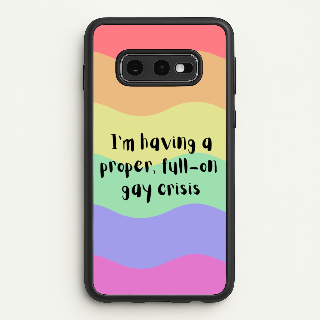 Gay Crisis - Heart TV  - Heartstopper Phone Case for Galaxy S10e