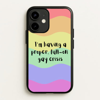 Gay Crisis - Heart TV  - Heartstopper Phone Case for iPhone 12 / 12 Pro