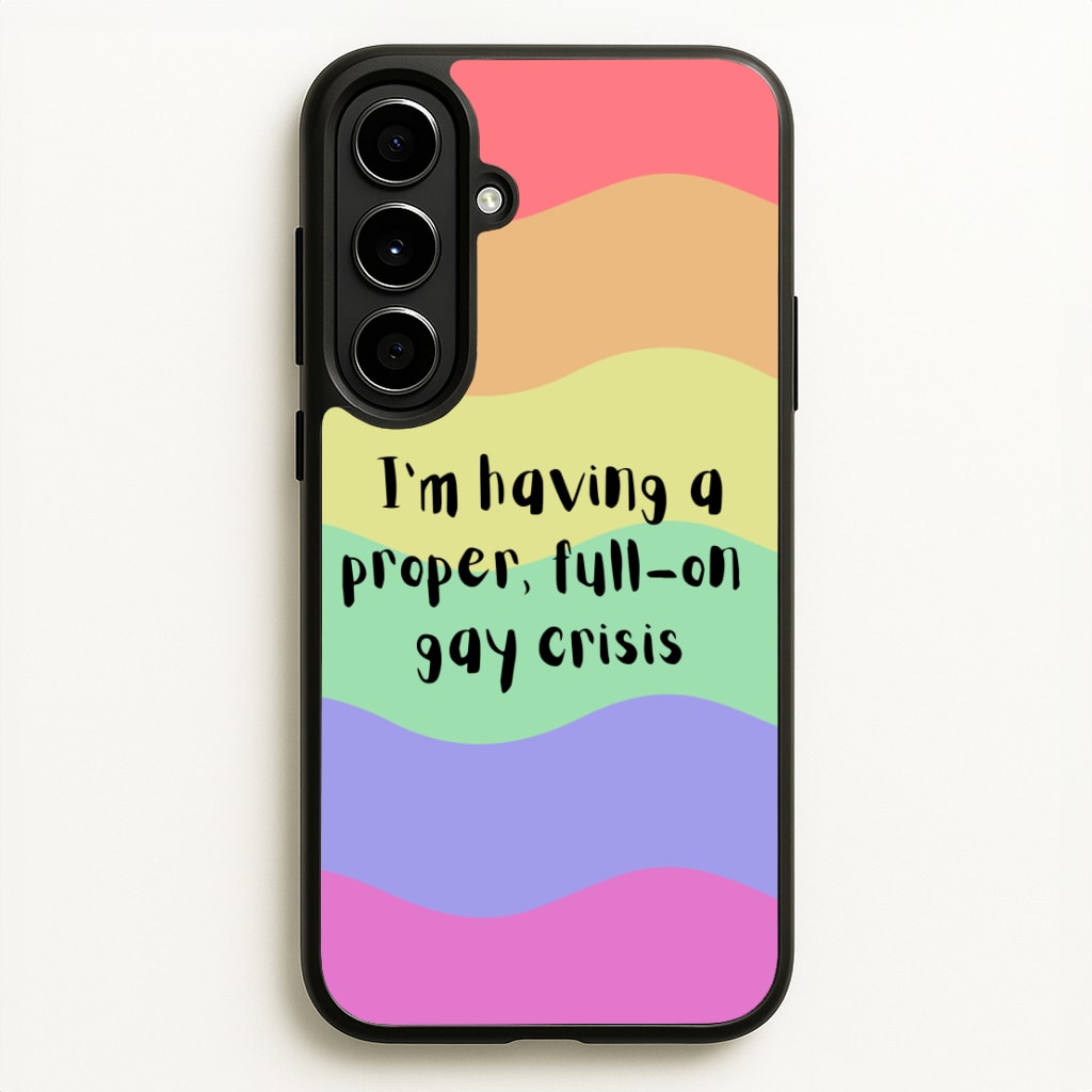 Gay Crisis - Heart TV  - Heartstopper Phone Case for Galaxy A56