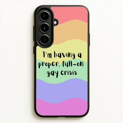 Gay Crisis - Heart TV  - Heartstopper Phone Case for Galaxy A56