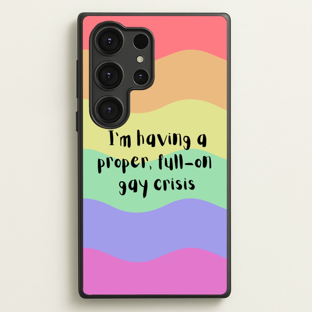 Gay Crisis - Heart TV  - Heartstopper Phone Case for Galaxy S25 Ultra