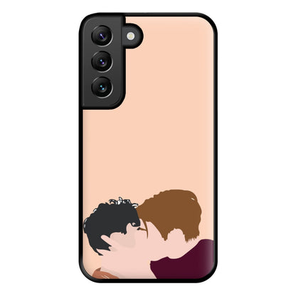 Nick And Charlie Kissing - Heart TV Phone Case for Galaxy S22 Plus