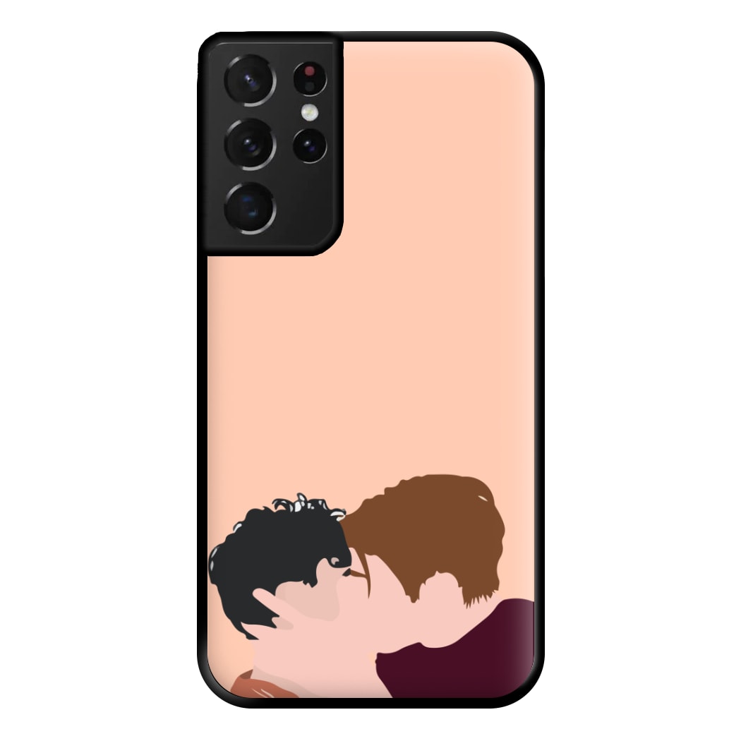 Nick And Charlie Kissing - Heart TV Phone Case for Galaxy S21 Ultra