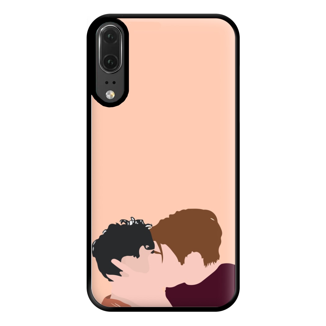 Nick And Charlie Kissing - Heart TV Phone Case for Huawei P20