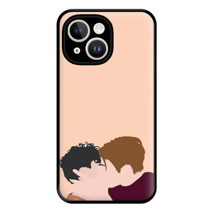 Nick And Charlie Kissing - Heart TV Phone Case for iPhone 14 Plus