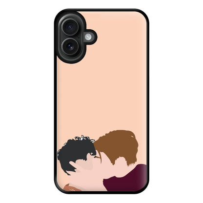 Nick And Charlie Kissing - Heart TV Phone Case for iPhone 16 Plus