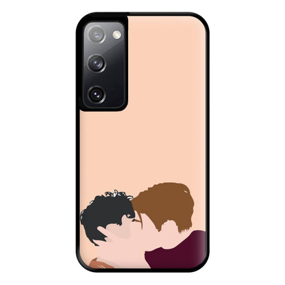 Nick And Charlie Kissing - Heart TV Phone Case for Galaxy S20