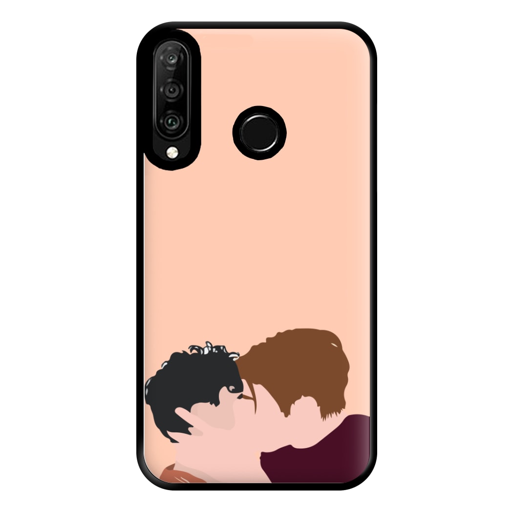 Nick And Charlie Kissing - Heart TV Phone Case for Huawei P30 Lite