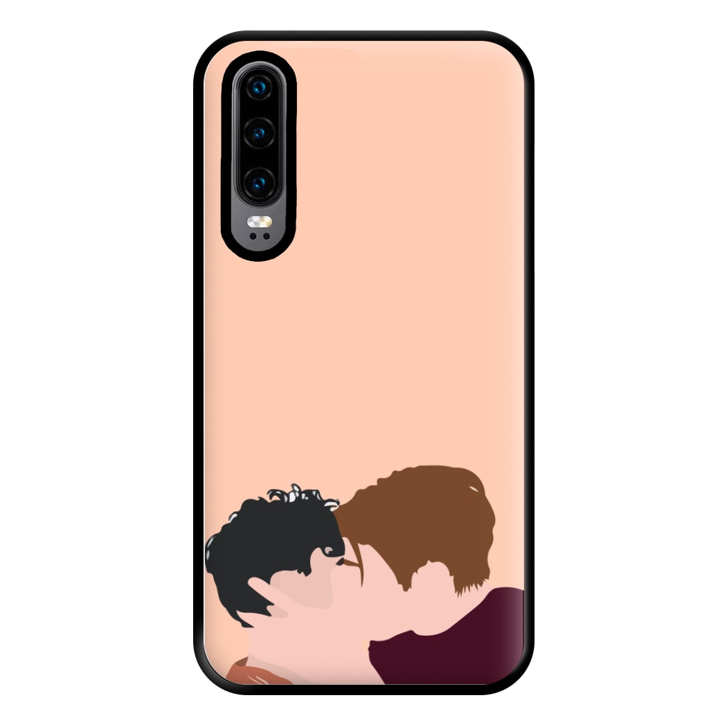 Nick And Charlie Kissing - Heart TV Phone Case for Huawei P30