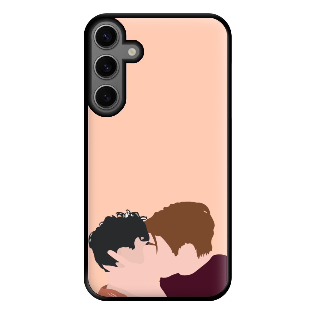 Nick And Charlie Kissing - Heart TV Phone Case for Galaxy S23FE