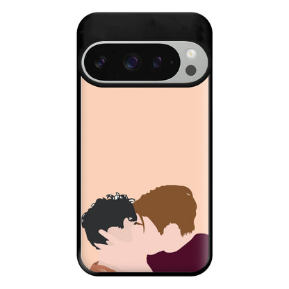 Nick And Charlie Kissing - Heart TV Phone Case for Google Pixel 9 Pro XL