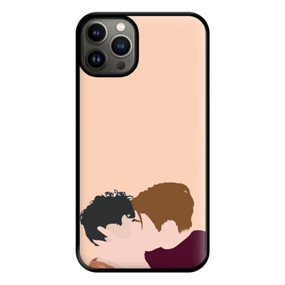 Nick And Charlie Kissing - Heart TV Phone Case for iPhone 13