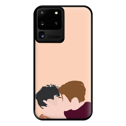 Nick And Charlie Kissing - Heart TV Phone Case for Galaxy S20 Ultra