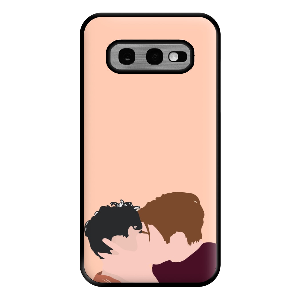 Nick And Charlie Kissing - Heart TV Phone Case for Galaxy S10e