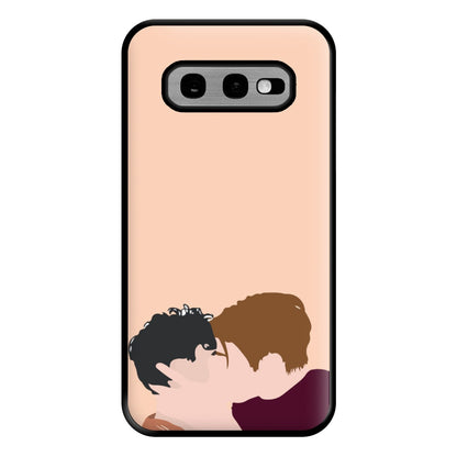 Nick And Charlie Kissing - Heart TV Phone Case for Galaxy S10e