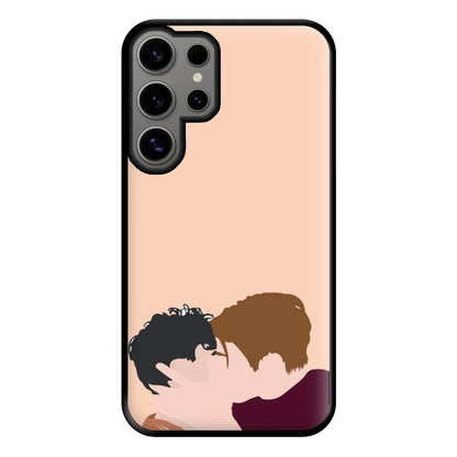 Nick And Charlie Kissing - Heart TV Phone Case for Galaxy S24 Ultra