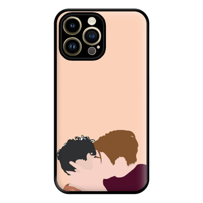 Nick And Charlie Kissing - Heart TV Phone Case for iPhone 14 Pro Max