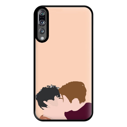 Nick And Charlie Kissing - Heart TV Phone Case for Huawei P20 Pro