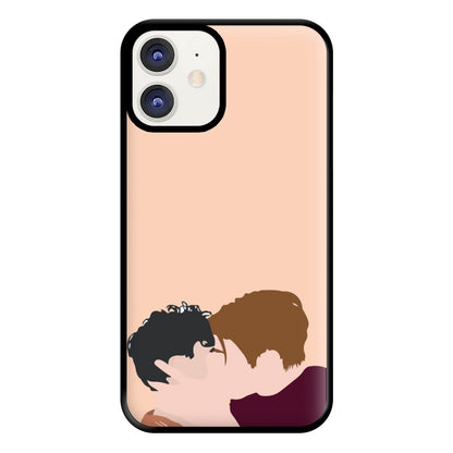 Nick And Charlie Kissing - Heart TV Phone Case for iPhone 12 / 12 Pro