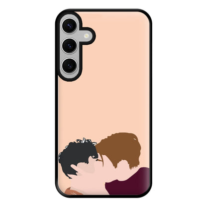 Nick And Charlie Kissing - Heart TV Phone Case for Galaxy S24FE