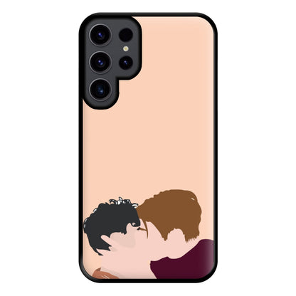 Nick And Charlie Kissing - Heart TV Phone Case for Galaxy S23 Ultra